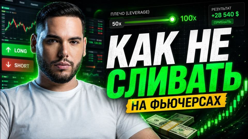 Превью видео Азиза Алиева: как не слить депозит на крипто-фьючерсах с плечом 50–100х